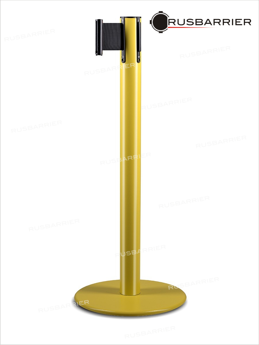 Cтойка с лентой 5 метров BSLW-317635 YELLOW black