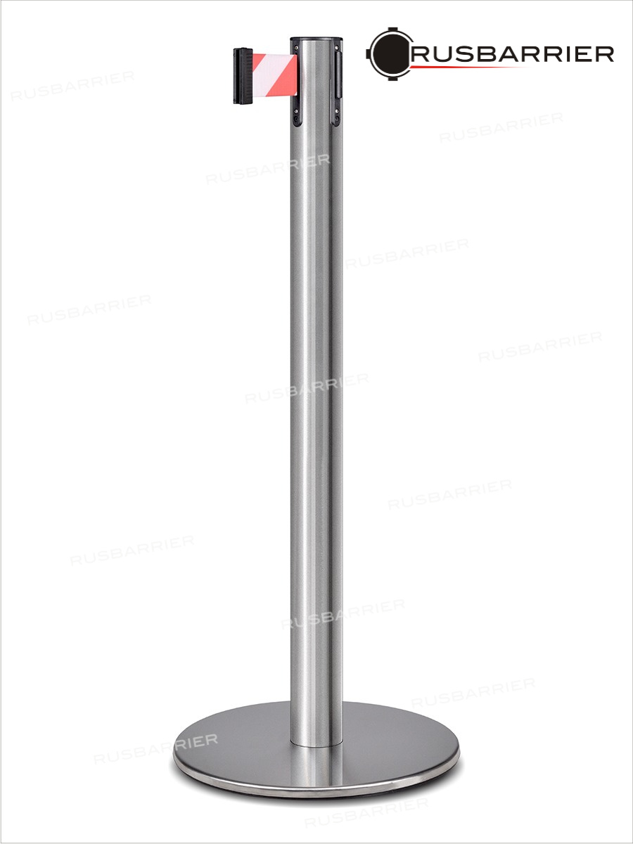 Cтойка с лентой 5 метров PSLN-217625 white/red