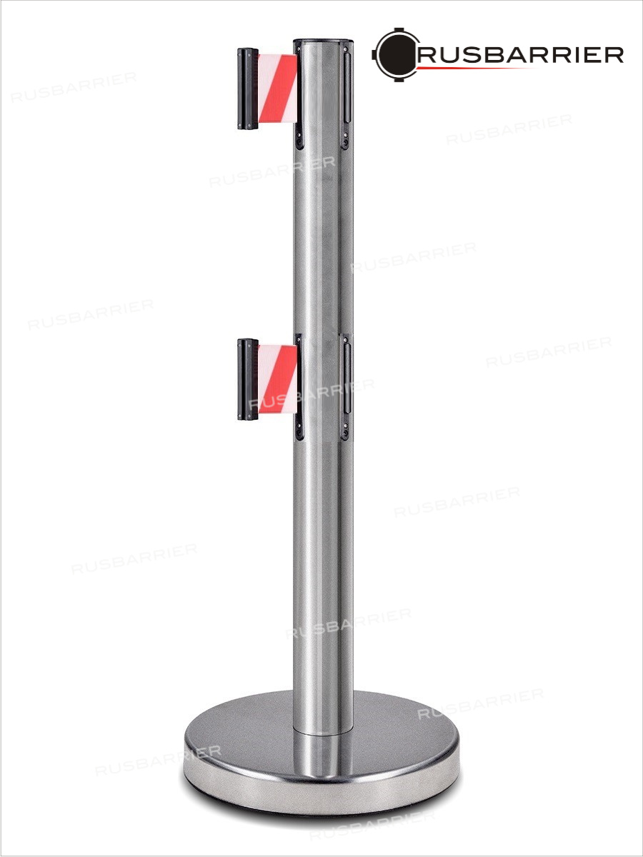 Cтойка с лентой 3 метра BS2LN-126313 white/red