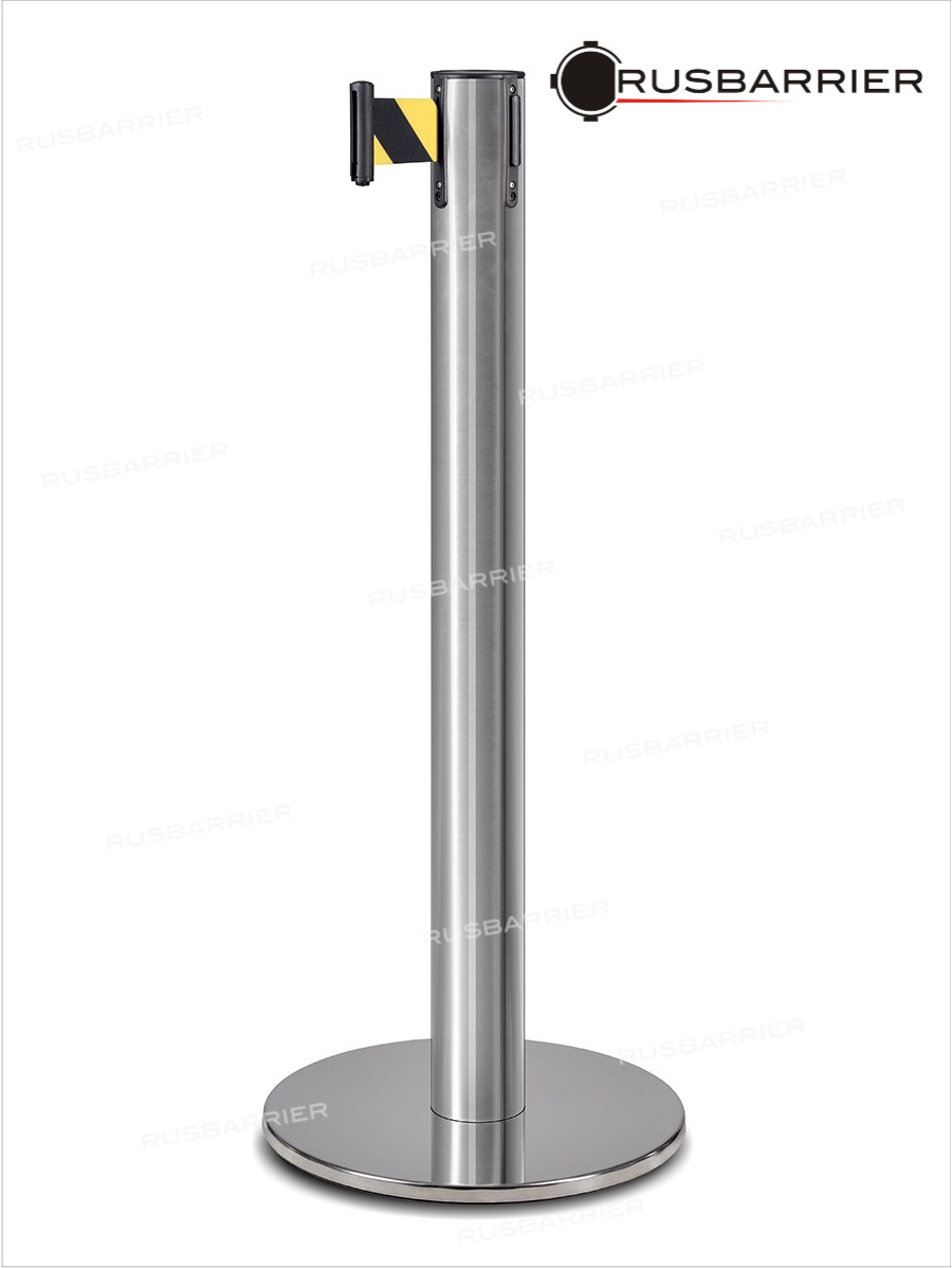 Cтойка с лентой 5 метров PSLN-117615 black/yellow