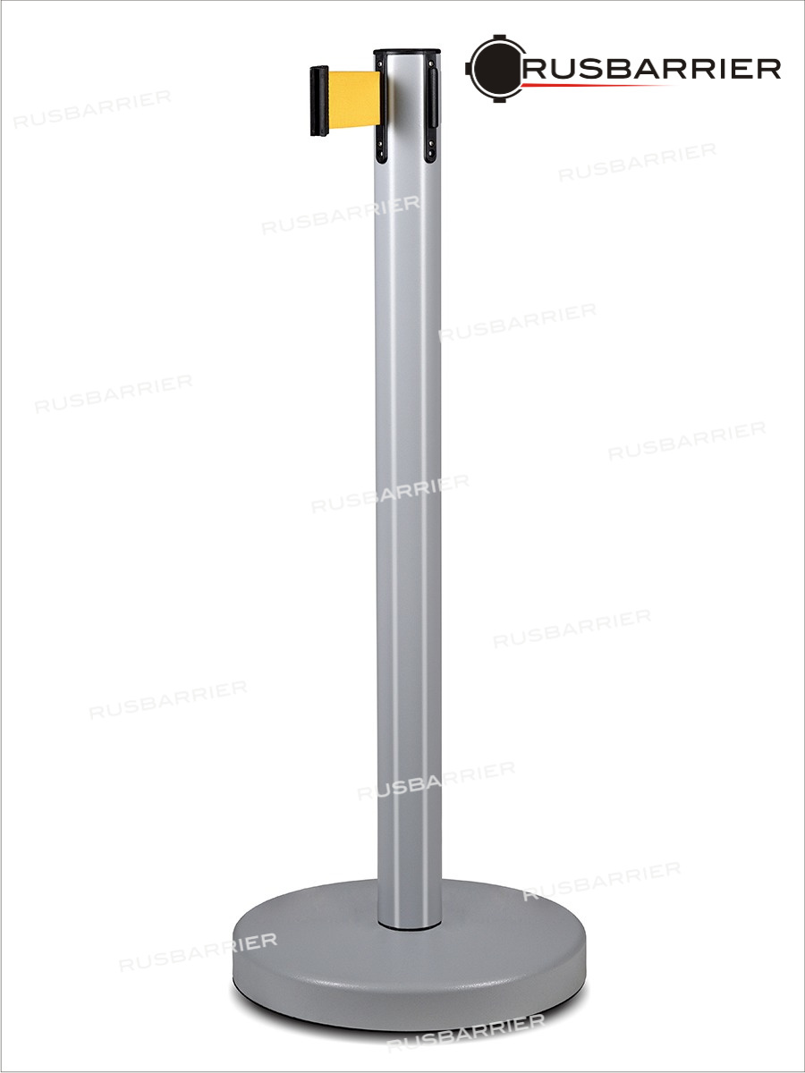 Cтойка с лентой 2 метра BSLN-326332 GREY yellow