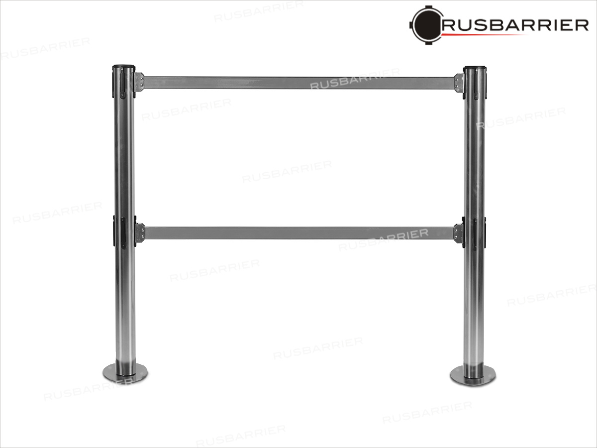 Ограждение съёмное с двойной перекладиной BP2S*2-P-1-30633 СHROME