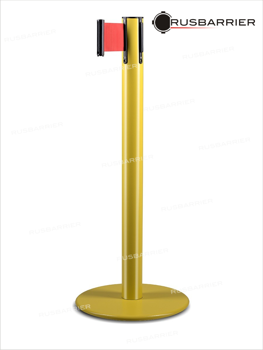 Cтойка с лентой 3 метра BSLW-316333 YELLOW red