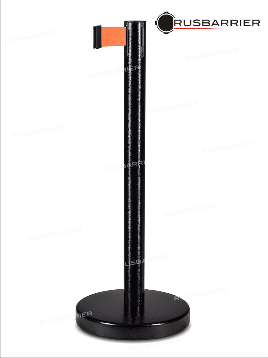 Cтойка с лентой 2 метра BSLN-326332 BLACK orange