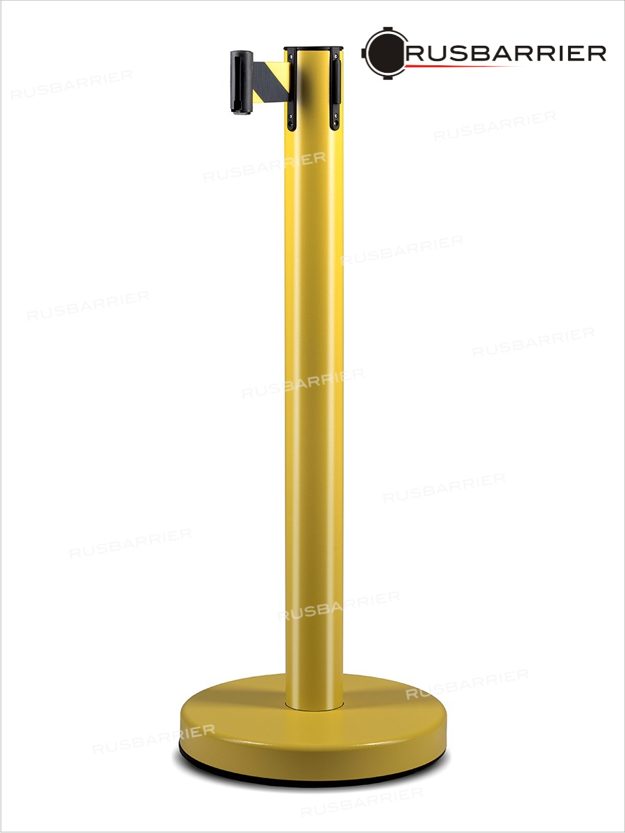 Cтойка с лентой 3 метра BSLN-326333 YELLOW black/yellow
