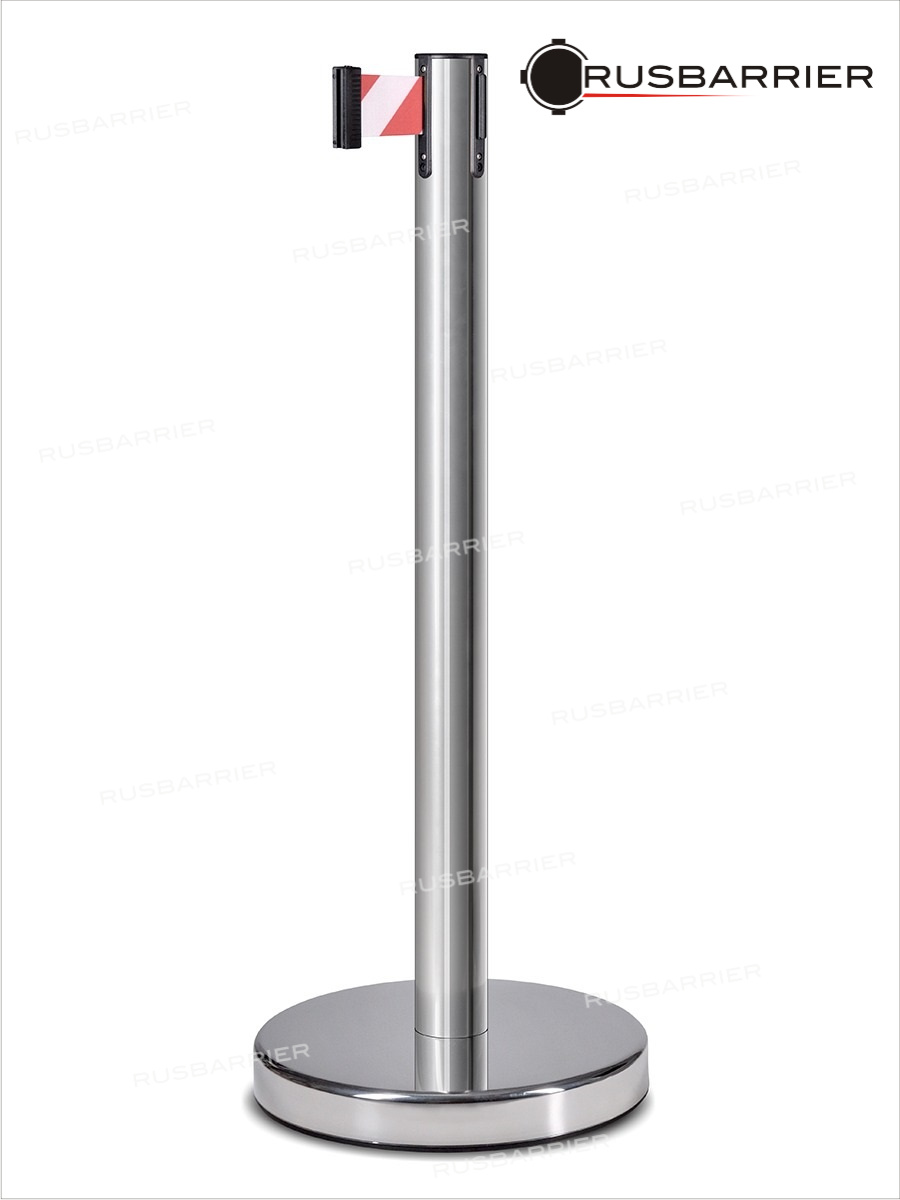 Cтойка с лентой 2 метра BSLN-126312 white/red