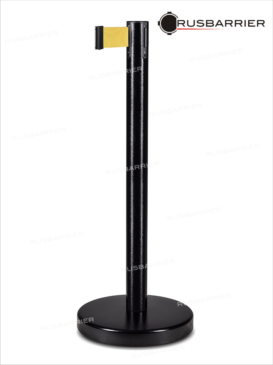 Cтойка с лентой 2 метра BSLN-326332 BLACK yellow