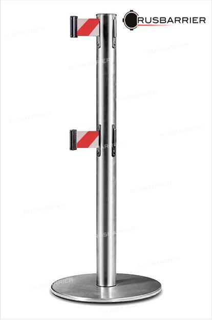 Cтойка с лентой 3 метра BS2LN-116313 white/red