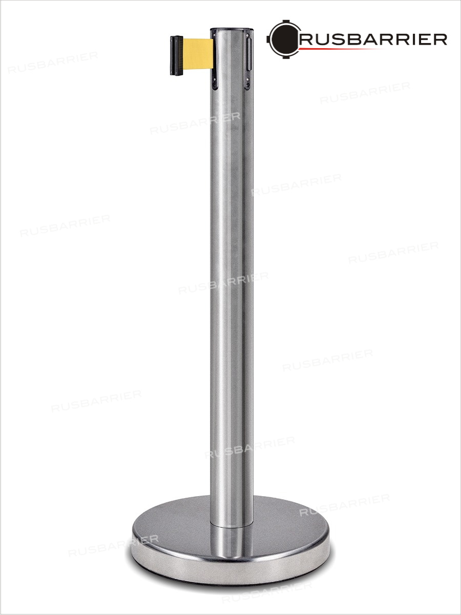 Cтойка с лентой 5 метров PSLN-227625 yellow