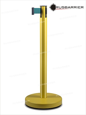 Cтойка с лентой 2 метра BSLN-326332 YELLOW green