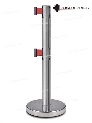 Cтойка с лентой 5 метров BS2LN-127615 red
