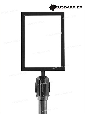 Информационная рамка RAM-3-A4_vert_d63/d76 black - Изображение 2