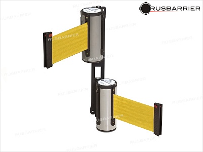 Двойной поворотный настенный блок с лентой 3 метра POVNB2W-36333 GRAY yellow