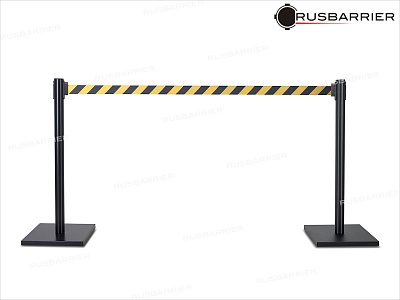 Cтойка с лентой 3 метра BSLN-365033 BLACK BLACK/YELLOW - Изображение 2
