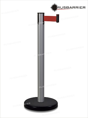 CТОЙКА С ЛЕНТОЙ 3 МЕТРА BSLN-X86333 GREY red