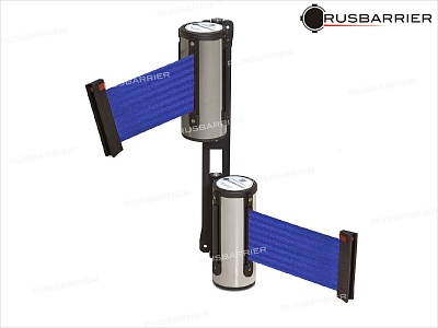 Двойной поворотный настенный блок с лентой 2 метра POVNB2W-36332 GRAY blue