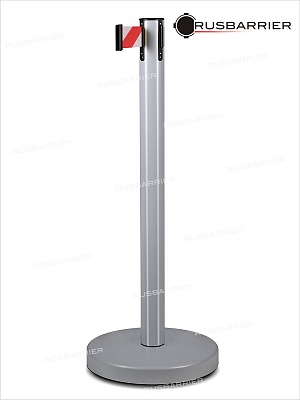 Cтойка с лентой 5 метров BSLN-327635 GREY white/red