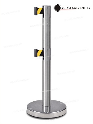 Cтойка с лентой 2 метра BS2LN-126312 yellow/black