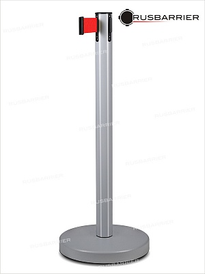 Cтойка с лентой 5 метров BSLN-327635 GREY red