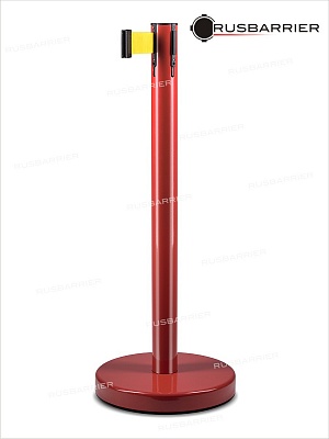 Cтойка с лентой 5 метров BSLN-327635 RED yellow