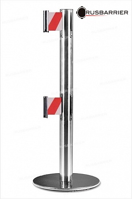 Cтойка с лентой 2 метра BS2LW-116312 white/red