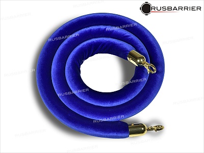 Перемычка бархатная 2 метра KBPg-0020 blue