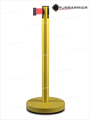 Cтойка с лентой 3 метра BSLN-326333 YELLOW red