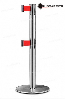 Cтойка с лентой 5 метров BS2LN-117615 red
