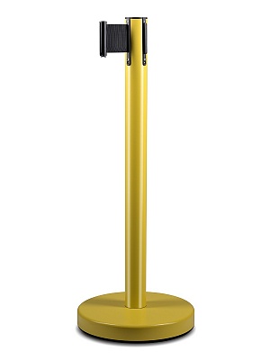 Cтойка с лентой 5 метров BSLW-327635 YELLOW black