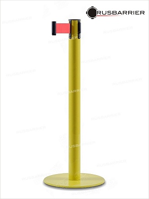 Cтойка с лентой 3 метра BSLN-316333 YELLOW red