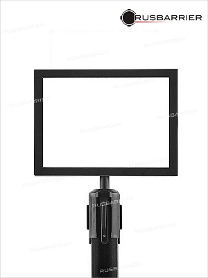 Информационная рамка RAM-3-A4_gor_d63/d76 black