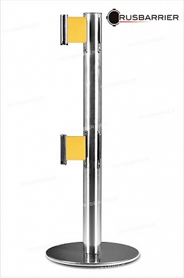 Cтойка с лентой 5 метров BS2LW-117615 yellow