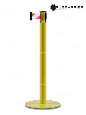 Cтойка с лентой 5 метров BSLN-317635 YELLOW white/red