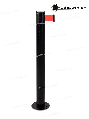 Стойка с лентой 5 метра BSLN -307635 Black red