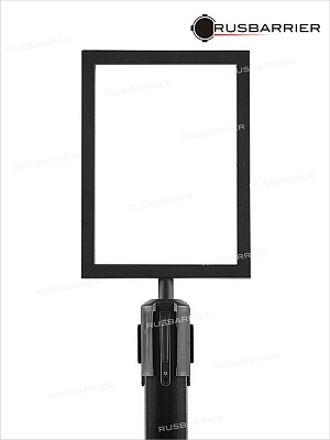 Информационная рамка RAM-3-A4_vert_d63/d76 black