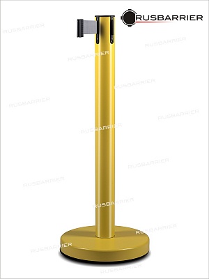 Cтойка с лентой 2 метра BSLN-326332 YELLOW grey