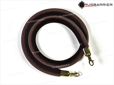 Перемычка бархатная 1,5 метра KBPg-0015 red.brown