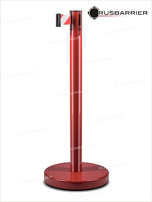Cтойка с лентой 5 метров BSLN-327635 RED white/red