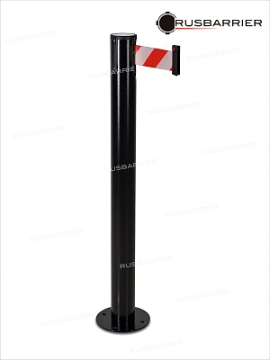 Стойка с лентой 5 метра BSLN -307635 Black white/red